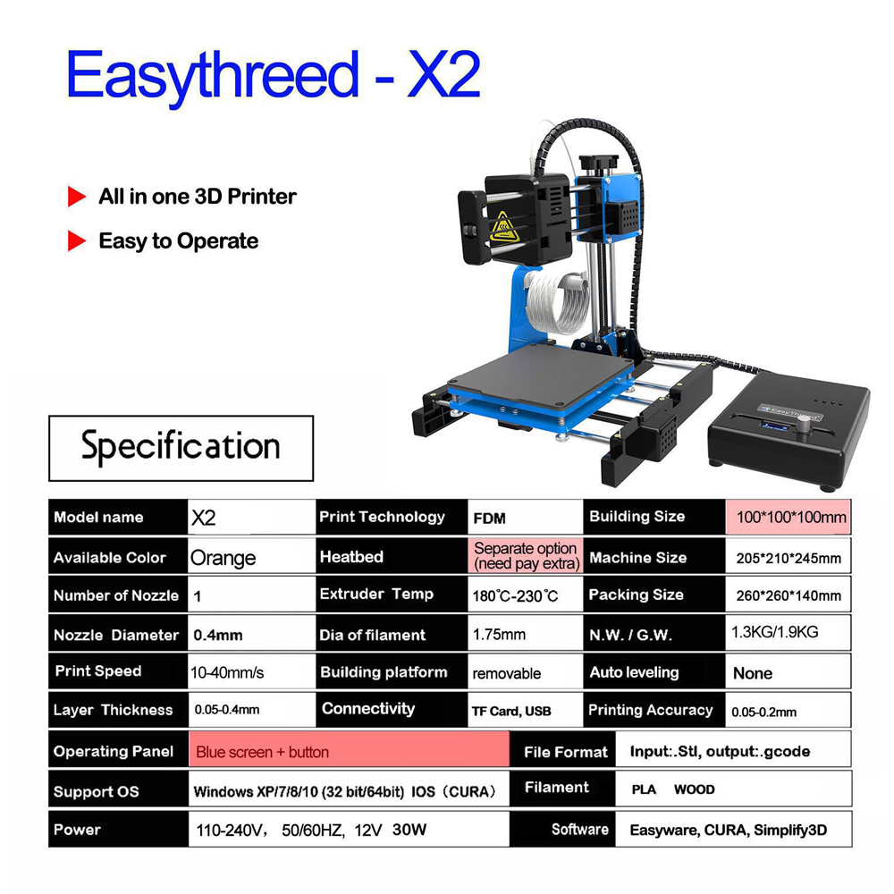 3D printer for home children's toy printing, model printing, gift home desktop small printer - 图片 5