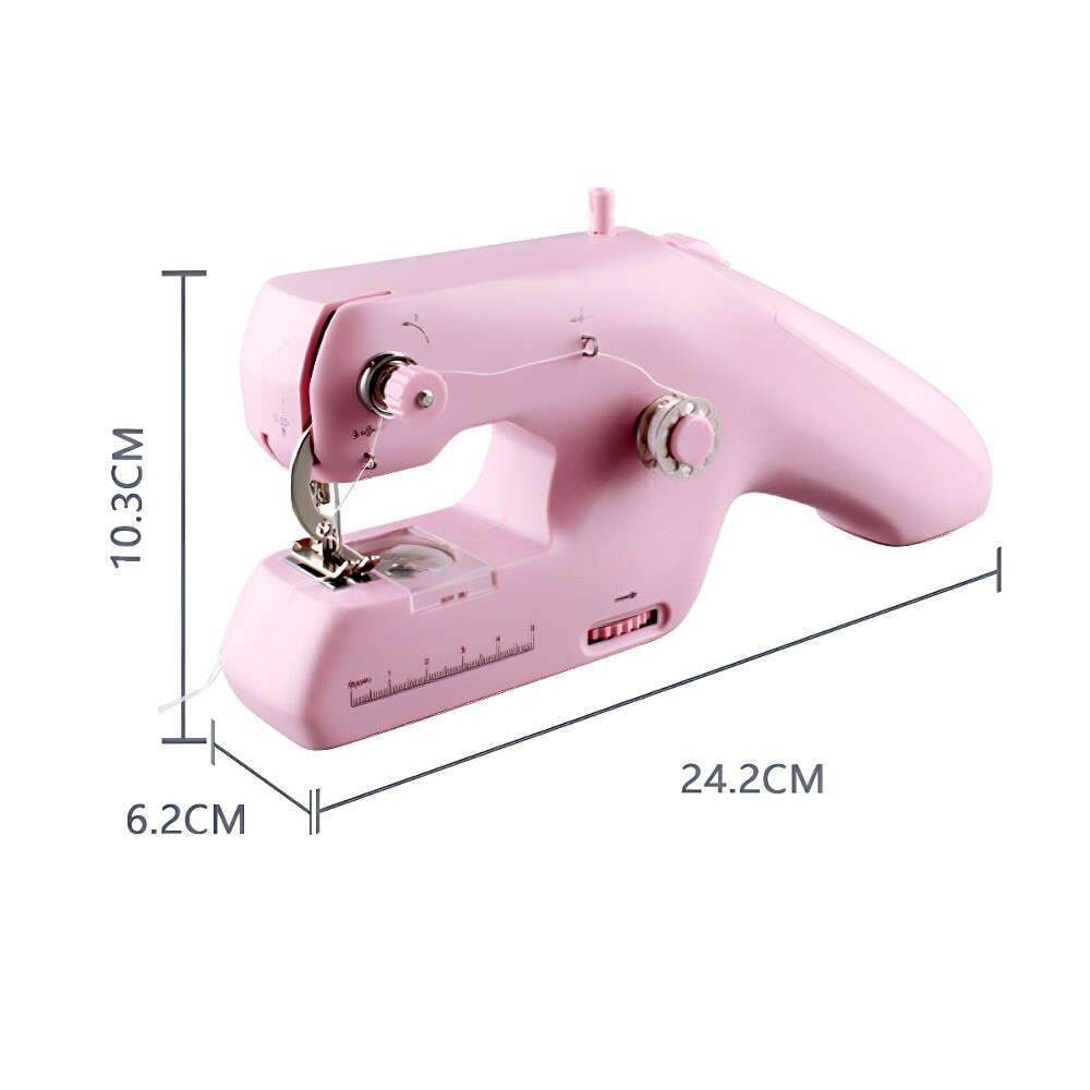 Mini Home Thick Eating Mini Desktop Electric Double Line Handheld Sewing Machine - 图片 5